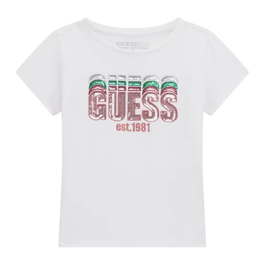 W/sequins Ss T-shirt manica corta da bambina Guess Kids | K5RI17/K6YW4G011